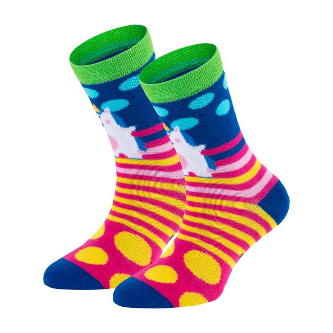 6 Paar TippTexx 24 Kinder Socken Gute Laune Einhorn